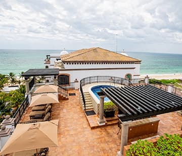 Suite Presidencial en Puerto Morelos con terraza adicional con alberca, jacuzzi y parrilla para asar
