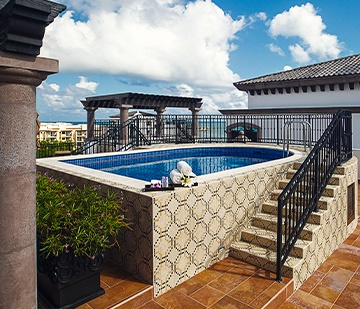 One Bedroom Master Suite Penthouse includes a Private pool in our All inclusive resorts with 3 bedroom suites cancun