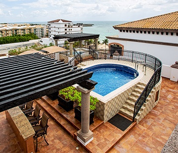 Book a Private terrace with pool in Mayan Riviera Cancun