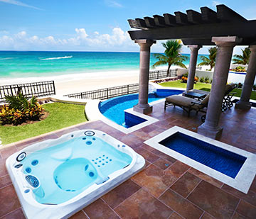 Ocean View Terrace with Private Pool and Jacuzzi located in Puerto Morelos